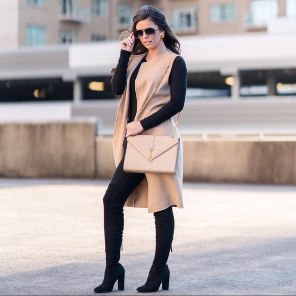 Zara Jackets & Blazers - Tan Long Vest